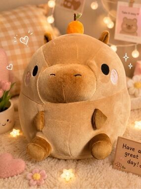 🍊 Hot Topic Exclusive Cute Round Plush Capybara 🍊